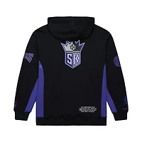 Sweat à capuche en polaire noir Mitchell & Ness Sacramento Kings Hardwood Classics Team Origins pour homme