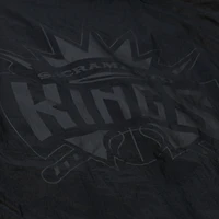 Men's Mitchell & Ness Black Sacramento Kings Playmaker Full-Zip Hooded Windbreaker Jacket