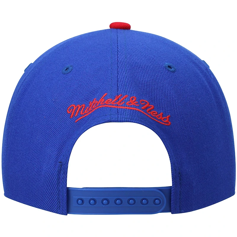 Men's Mitchell & Ness Blue/Red Sacramento Kings Hardwood Classics Team Two-Tone 2.0 Snapback Hat