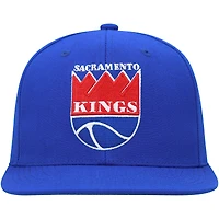 Men's Mitchell & Ness Blue Sacramento Kings Hardwood Classics MVP Team Ground 2.0 Fitted Hat