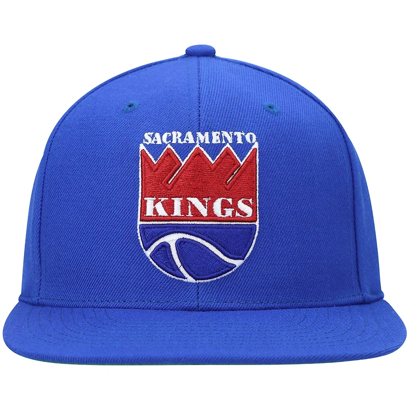 Men's Mitchell & Ness Blue Sacramento Kings Hardwood Classics Team Ground 2.0 Snapback Hat