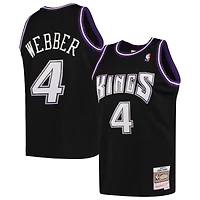 Maillot Swingman Mitchell & Ness Chris Webber pour hommes, noir, Sacramento Kings, 2000/01, Hardwood Classics