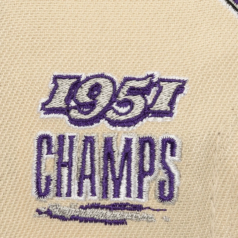 Casquette snapback Mitchell & Ness pour homme, couleur crème/violet, des Sacramento Kings, champions NBA, Soul Legacy Defined Pro Crown