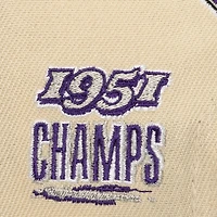 Casquette snapback Mitchell & Ness pour homme, couleur crème/violet, des Sacramento Kings, champions NBA, Soul Legacy Defined Pro Crown
