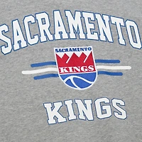 Sweat-shirt à capuche All Over 4.0 gris chiné pour homme des Sacramento Kings de Mitchell & Ness Hardwood Classics