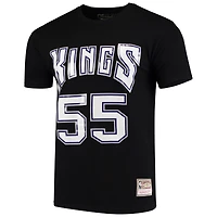 Men's Mitchell & Ness Jason Williams Black Sacramento Kings Hardwood Classics Team Name Number T-Shirt