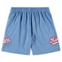 Short Mitchell & Ness bleu clair Sacramento Kings Big Tall Hardwood Classics Team Swingman pour hommes