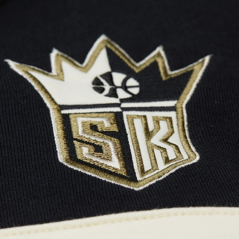 Men's Mitchell & Ness Olive/Black Sacramento Kings Double Clutch Head Coach Hoodie