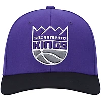 Men's Mitchell & Ness Purple/Black Sacramento Kings MVP Team Two-Tone 2.0 Stretch-Snapback Hat