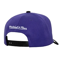 Men's Mitchell & Ness Purple/Black Sacramento Kings Underarch Two-Tone Pro Crown Snapback Hat