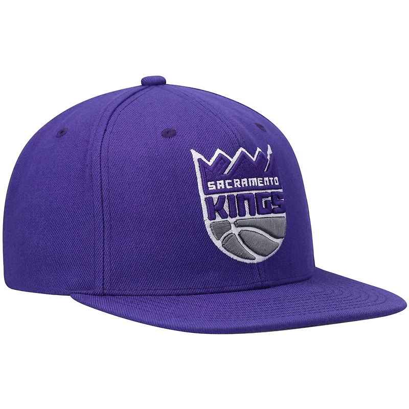 Casquette snapback violette Mitchell & Ness Sacramento Kings Ground 2.0 pour homme