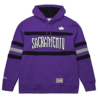 Sweat à capuche violet pour homme Mitchell & Ness Sacramento Kings Hardwood Classics Nights Head Coach