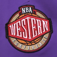 Men's Mitchell & Ness Purple Sacramento Kings Hardwood Classics Nights Team Leader Satin Full-Zip Jacket