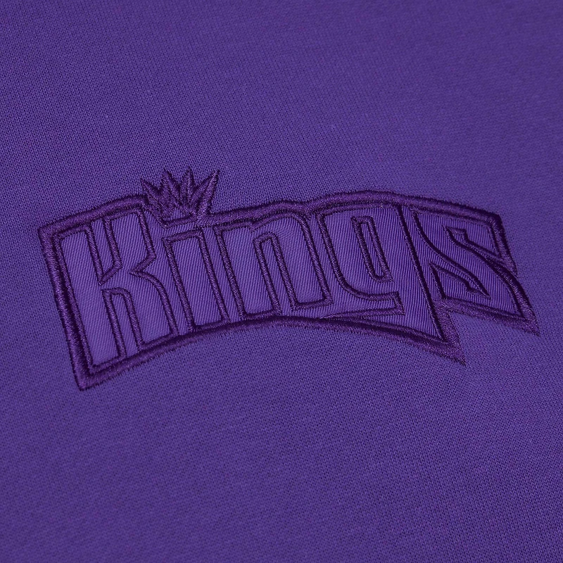 Sweat à capuche ton sur pour homme Mitchell & Ness Sacramento Kings Hardwood Classics violet