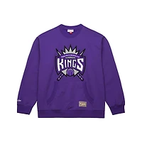 Men's Mitchell & Ness Purple Sacramento Kings Nights Pullover Sweatshirt