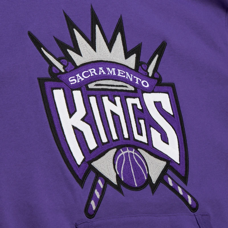 Sweat-shirt à capuche violet Sacramento Kings Nights pour homme de Mitchell & Ness