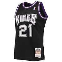 Maillot Swingman Mitchell & Ness Vlade Divac pour hommes, noir, Sacramento Kings 2000/01, Hardwood Classics