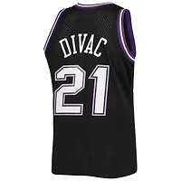 Maillot Swingman Mitchell & Ness Vlade Divac pour hommes, noir, Sacramento Kings 2000/01, Hardwood Classics