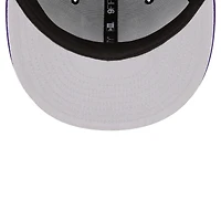 Men's New Era Black/Purple Sacramento Kings Official Team Color 2Tone 9FIFTY Snapback Hat