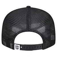 Casquette de camionneur à visière noire New Era Sacramento Kings 9FIFTY pour homme