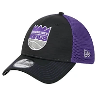 Casquette Active Tech Neo Flex 39THIRTY noire pour homme des Sacramento Kings de New Era