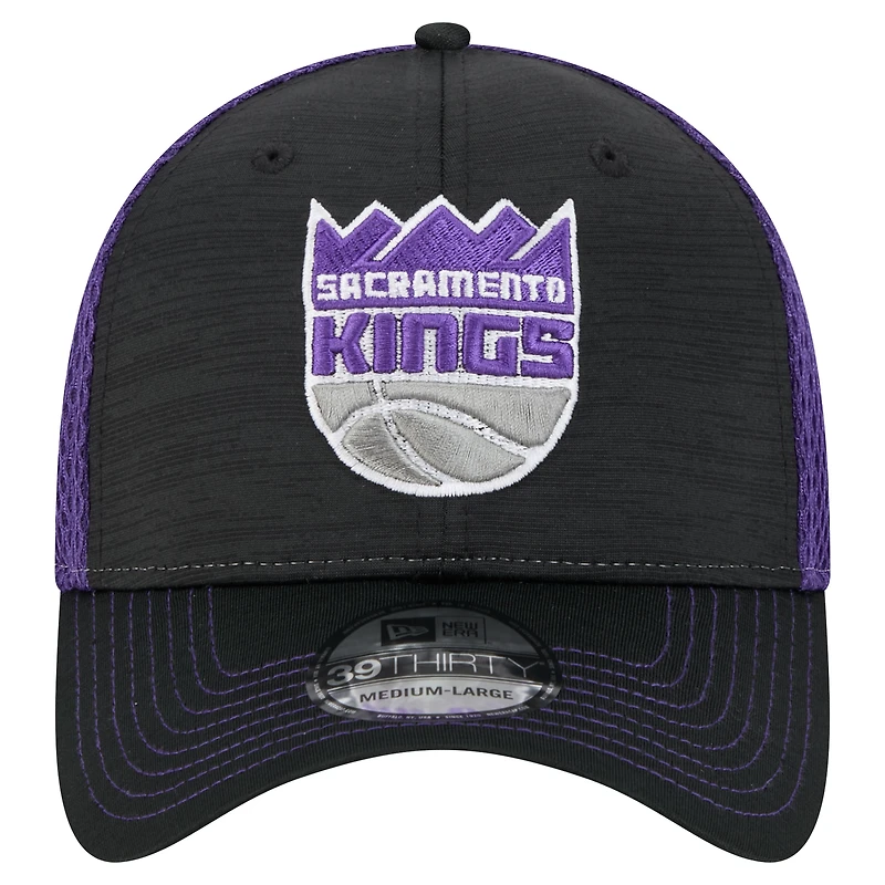 Casquette Active Tech Neo Flex 39THIRTY noire pour homme des Sacramento Kings de New Era