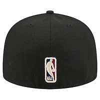 Men's New Era  Black Sacramento Kings Core Logo 59FIFTY Fitted Hat