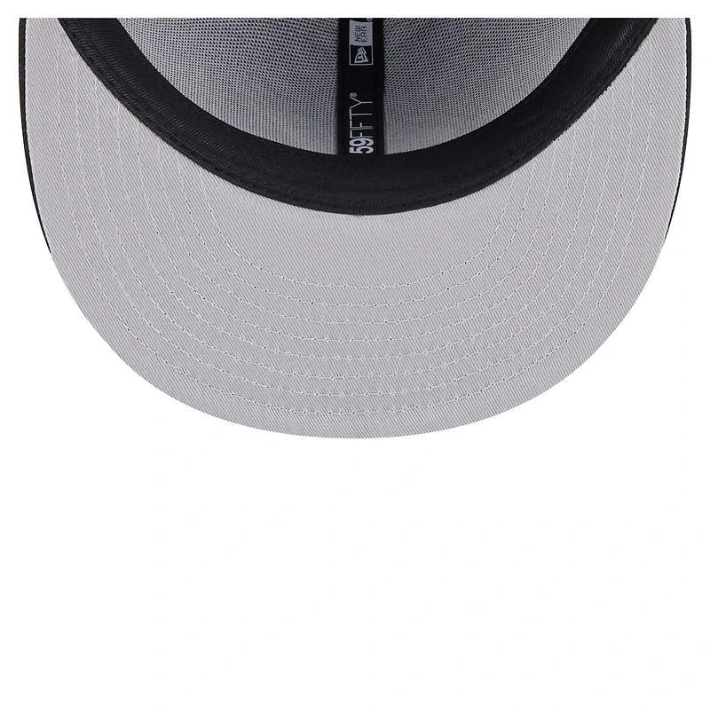 Men's New Era  Black Sacramento Kings Deceptor 59FIFTY Fitted Hat