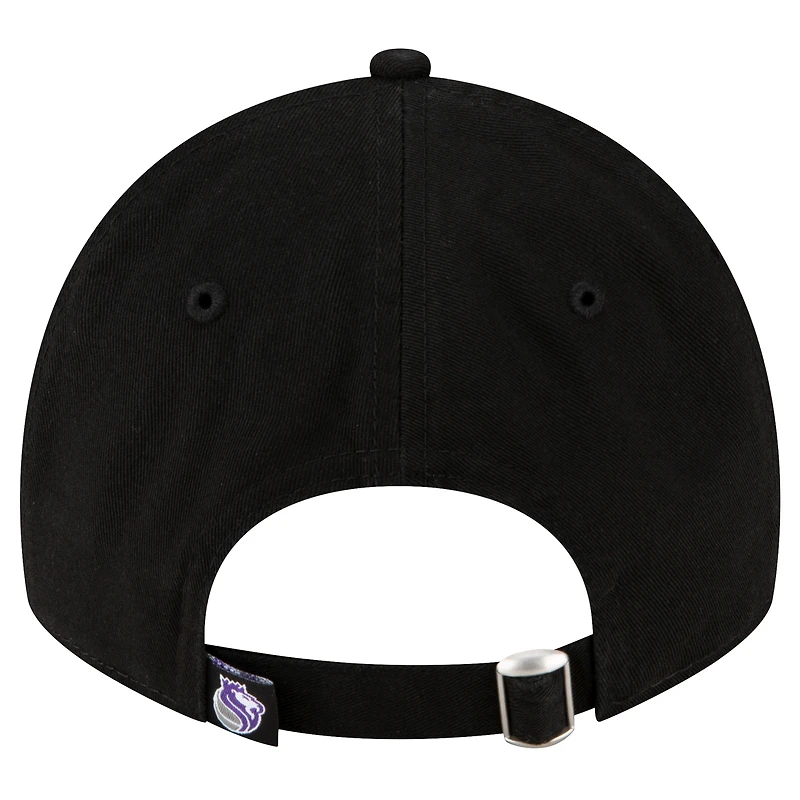 Casquette ajustable New Era noire Sacramento Kings Team 2.0 9TWENTY pour homme