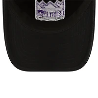Men's New Era Black Sacramento Kings Team 2.0 9TWENTY Adjustable Hat