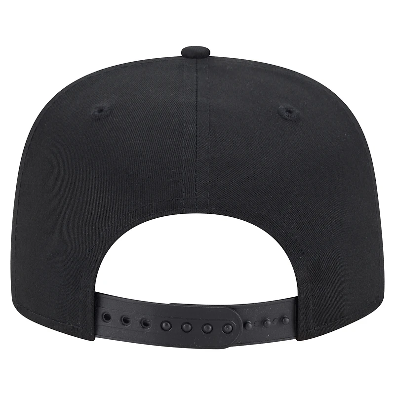 Casquette snapback noire New Era pour homme avec texte de l'équipe des Sacramento Kings
