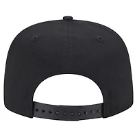 Casquette snapback noire New Era pour homme avec texte de l'équipe des Sacramento Kings