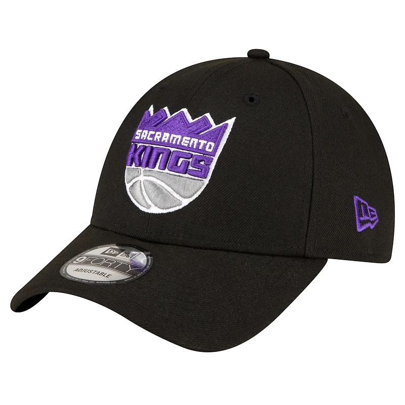 Men's New Era Black Sacramento Kings The League 9FORTY Adjustable Hat