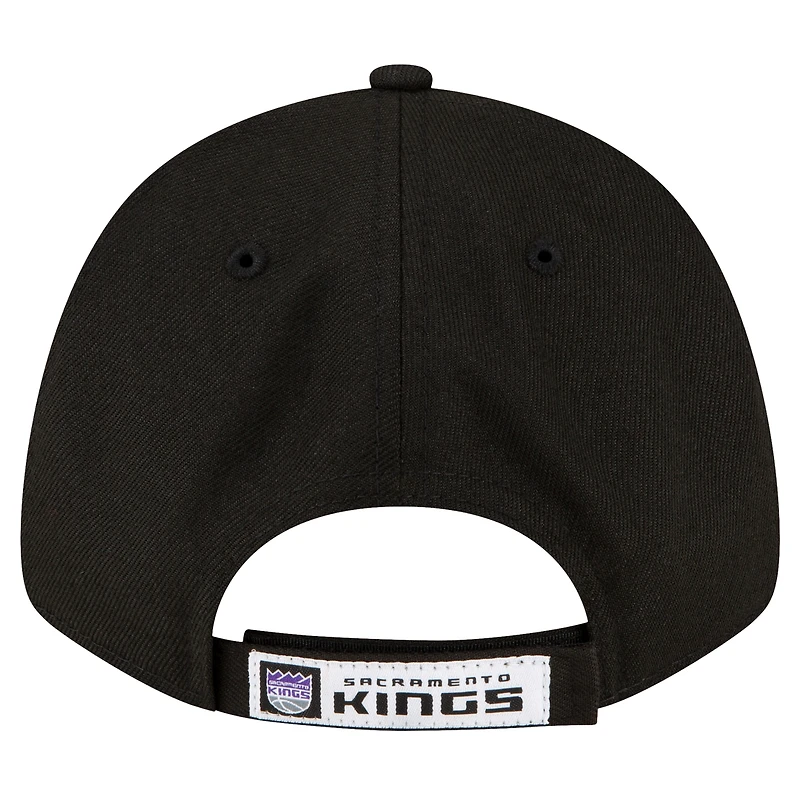Men's New Era Black Sacramento Kings The League 9FORTY Adjustable Hat