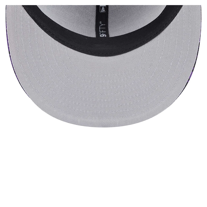 Casquette Snapback Tip-Off 9FIFTY noire New Era pour homme des Sacramento Kings