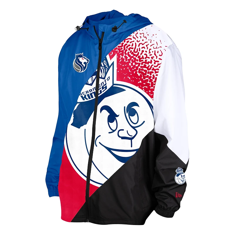 Men's New Era  Blue Sacramento Kings 2024/25 City Edition Full-Zip Windbreaker Jacket