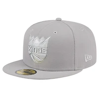 Casquette ajustée 59FIFTY Sacramento Kings pour homme New Era gris