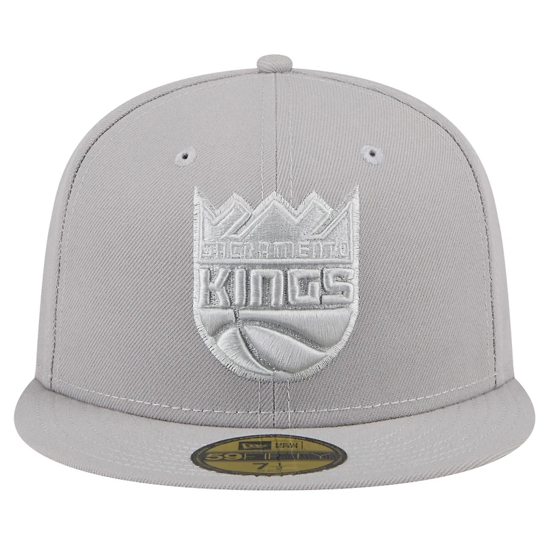 Casquette ajustée 59FIFTY Sacramento Kings pour homme New Era gris