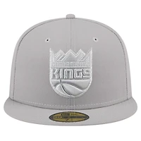 Casquette ajustée 59FIFTY Sacramento Kings pour homme New Era gris