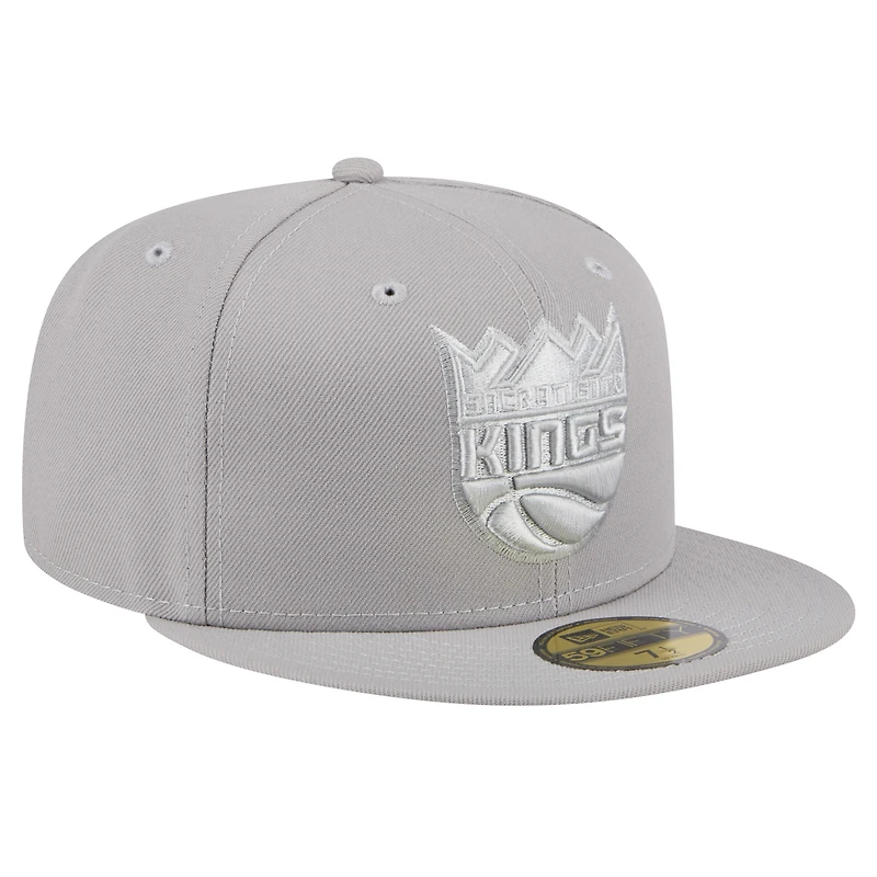 Casquette ajustée 59FIFTY Sacramento Kings pour homme New Era gris