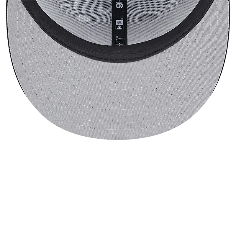 Men's New Era Gray Sacramento Kings Meshback 9FIFTY Snapback Hat