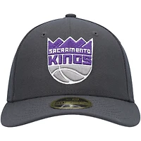 Casquette ajustée 59FIFTY à profil bas de l'équipe Sacramento Kings New Era grise pour homme