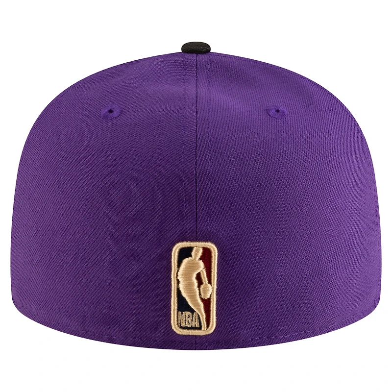 Men's New Era Purple/Black Sacramento Kings 2024/25 Classic Edition Jersey Hook 59FIFTY Fitted Hat