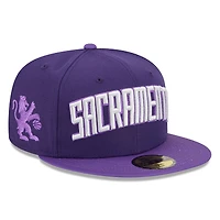 Casquette ajustée New Era violette Sacramento Kings 2025/26 City Edition Alternate 59FIFTY pour homme