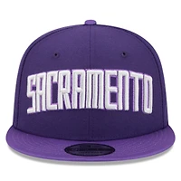 Casquette snapback New Era violette Sacramento Kings 2025/26 City Edition Alternate 9FIFTY pour homme