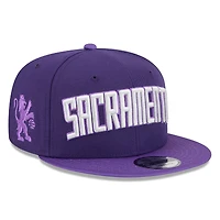 Casquette snapback New Era violette Sacramento Kings 2025/26 City Edition Alternate 9FIFTY pour homme
