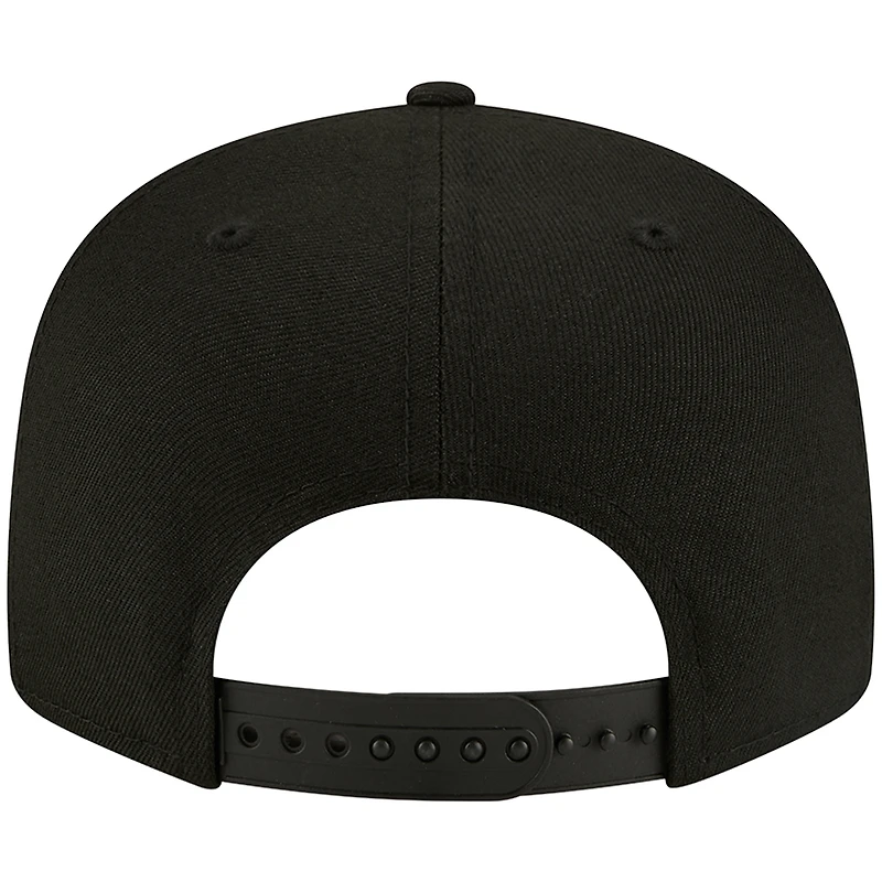 Casquette Snapback 9FIFTY des Sacramento Kings de New Era pour homme, noir sur noir