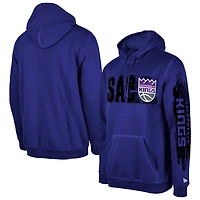 Sweat à capuche violet Tip-Off Collection Sacramento Kings de New Era pour homme