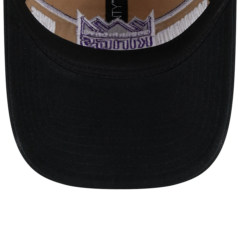 Men's New Era Tan/Black Sacramento Kings 2024 NBA Draft 9TWENTY Adjustable Hat