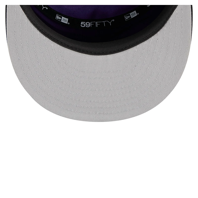 Casquette ajustée New Era 59FIFTY Sacramento Kings 2025 NBA Tip Off Split Panel pour homme, blanche et noire